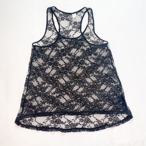 Black Lace Sleeveless top